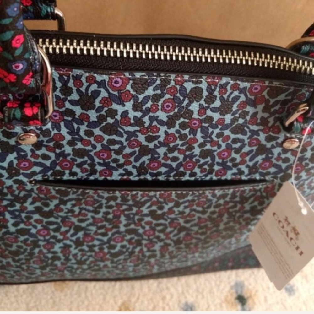 COACH SIERRA SATCHEL FLORAL PRINT HANDBAG - Picture 5 of 5